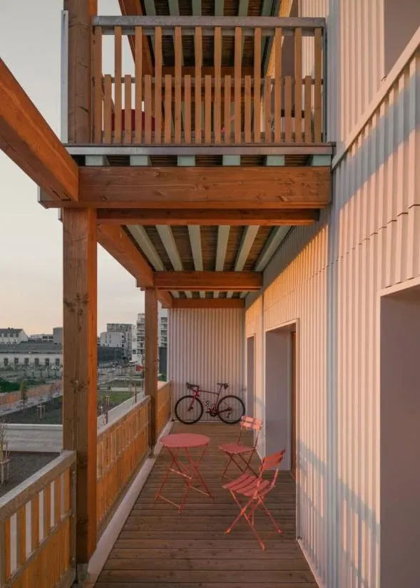 Loggia en bois
