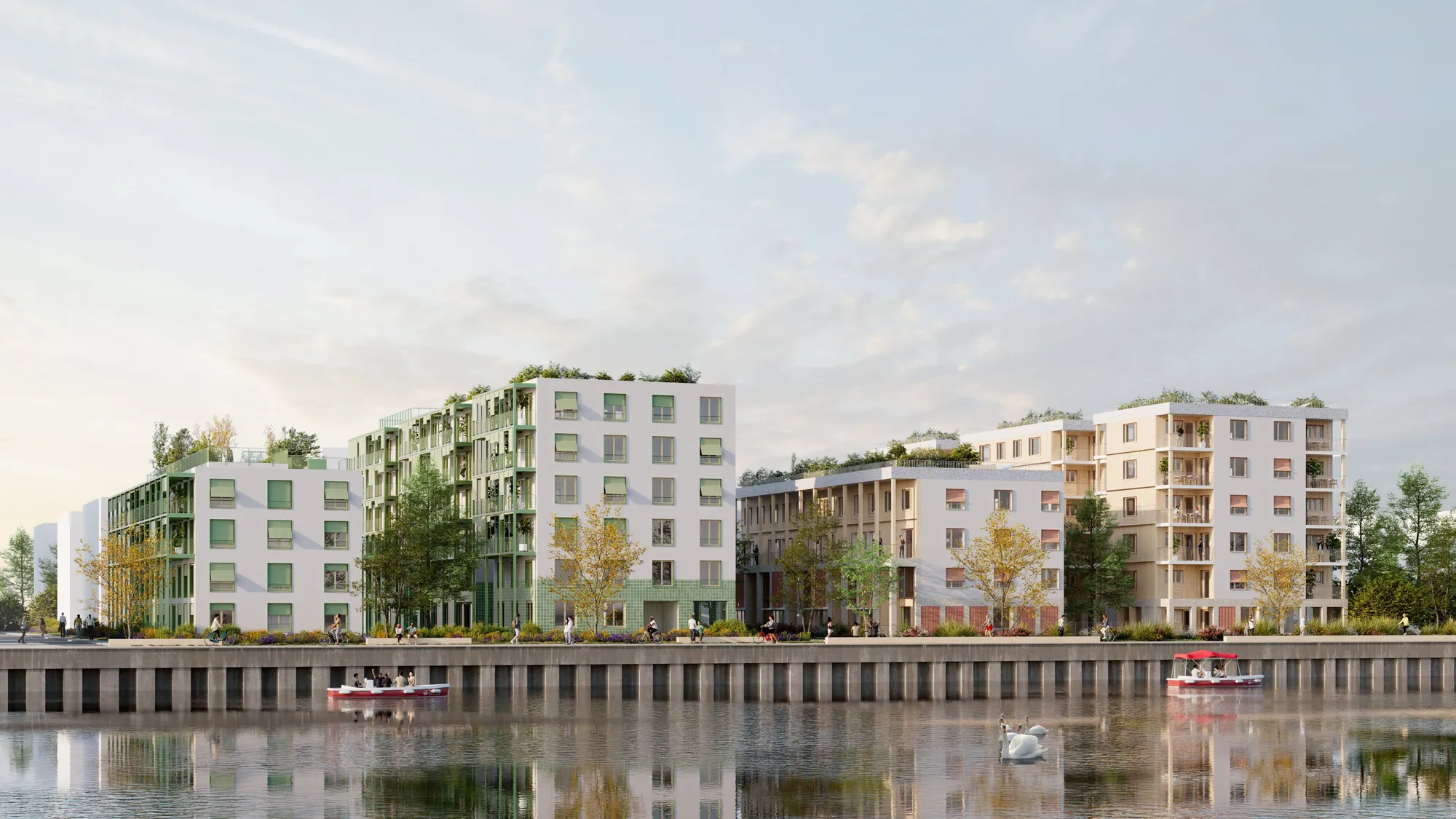 Perspective : le front d'eau