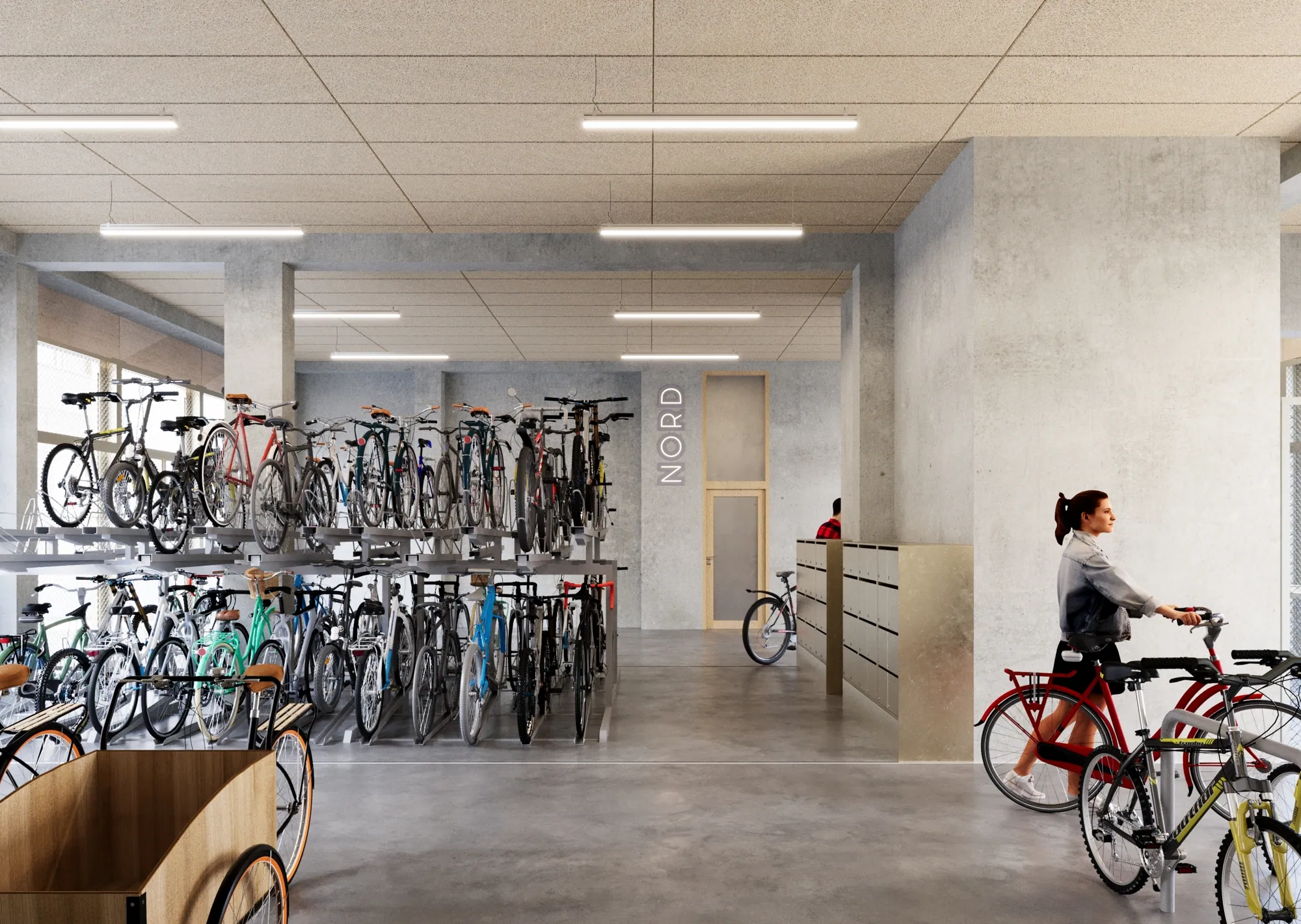Local vélos au rez-de-chaussée
