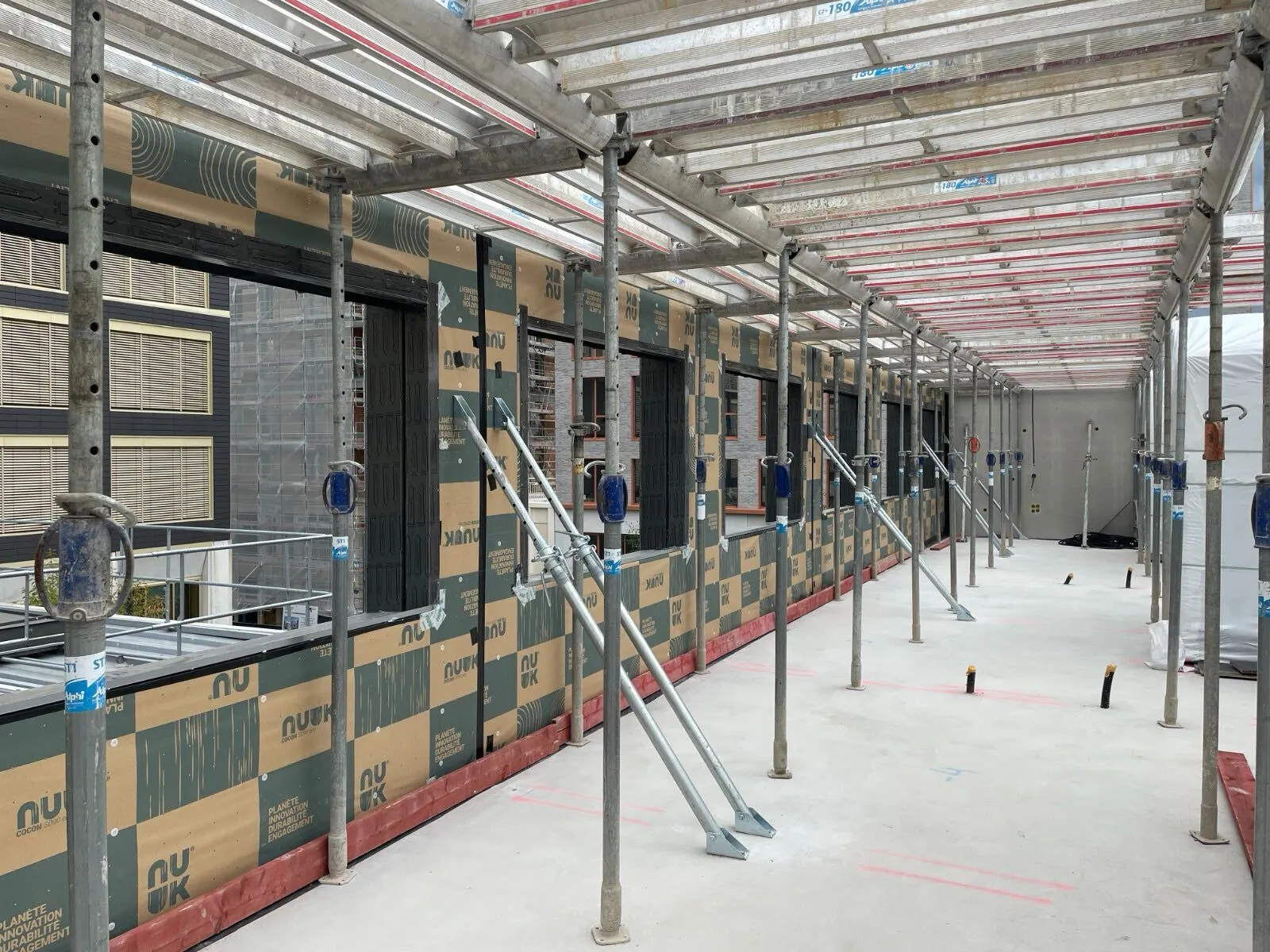 Ossature bois et façades en pose